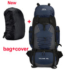 90L Waterproof Hiking Camping Backpack Trekking Bag Rucksack Large Capacity Travel Outdoor Sports Bags Camping Equipment Men