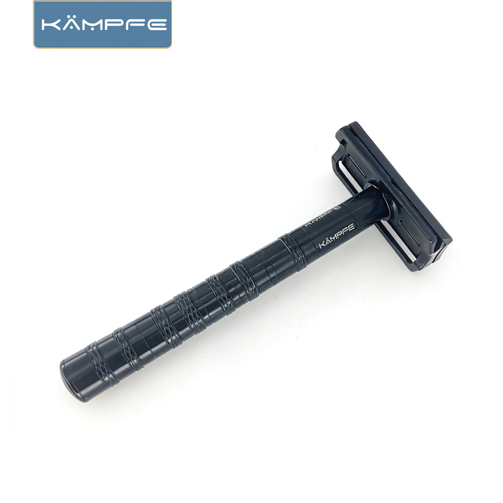 KAMPFE Double Edge Safety Razor Stainless Steel Classic Manual Shaver Wet Shaving 30-degree Shaving Angled Head for men