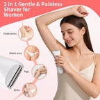 Waterproof women electric shaver, Wet & Dry Portable electric Razor, with Tri-Blade Head for Full-Body Hair Removal