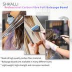 Carbon Fiber Hair Highlighting Board with Comb Teeth, Hair Coloring Tool, Sizes S-XL