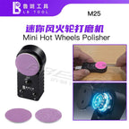 LUBAN M25 Mini Hot Wheels Polisher 9V/30W Ten Adjustable Levels Small Disc Polishing and Grinding Blade Tweezer Polishing Machin