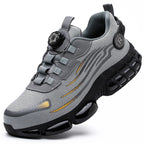 Men's Safety Shoes Protection And Elastic Safety Boots Fashionable Casual Shoes Breathable Odor Protection Men's Work Shoes