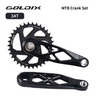 GOLDIX MTB Crankset BSA 24mm 165mm 170mm 175mm Direct Mount R-SPEC Trail Hollow Bike Crank Spindle DH AM XC for Shimano SRAM