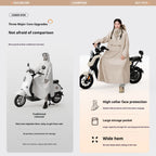 Raincoat integrated full-length thickened rainstorm proof electric battery motorcycle rain proof one-piece poncho for adults