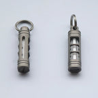 Titanium Alloy Luminous Night Signal Light Outdoor EDC Luminous 3.5*25mm Fluorescent Tube Self-illuminating Key Chain betalight