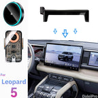 Car Phone Holder Mount with Wireless Charger Qi/MagSafe Options for Equation Leopard 5 (2024-2026)
