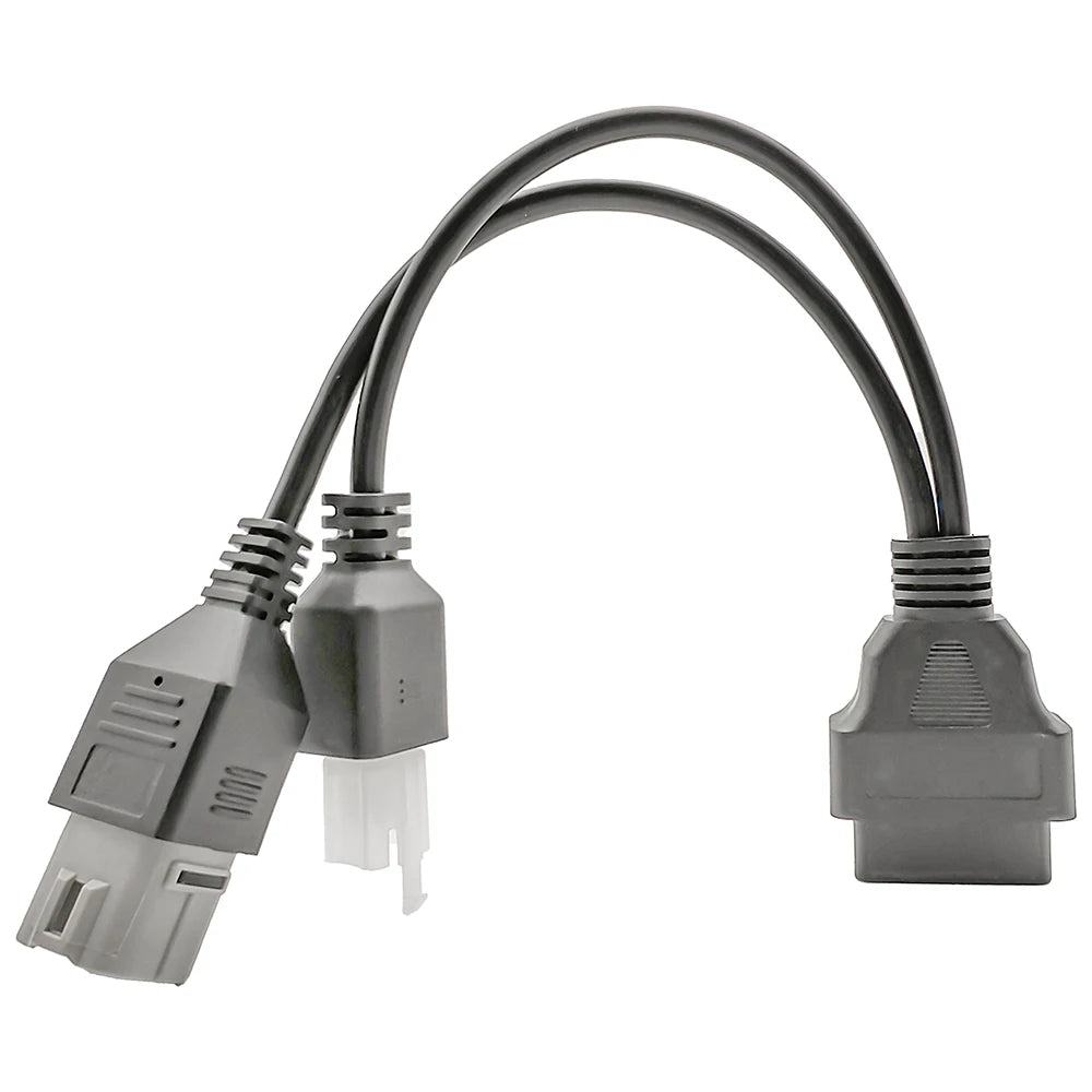 Suzuki Motorcycle Diagnostic Adapter Cable 4-Pin + 6-Pin to OBD Scanner Extension