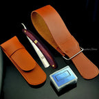 S45C Carbon Steel Straight Razor Barber Shop Sandalwood Handle Razors For Male Shaving Knife men's Safety Shaver Razors G1120