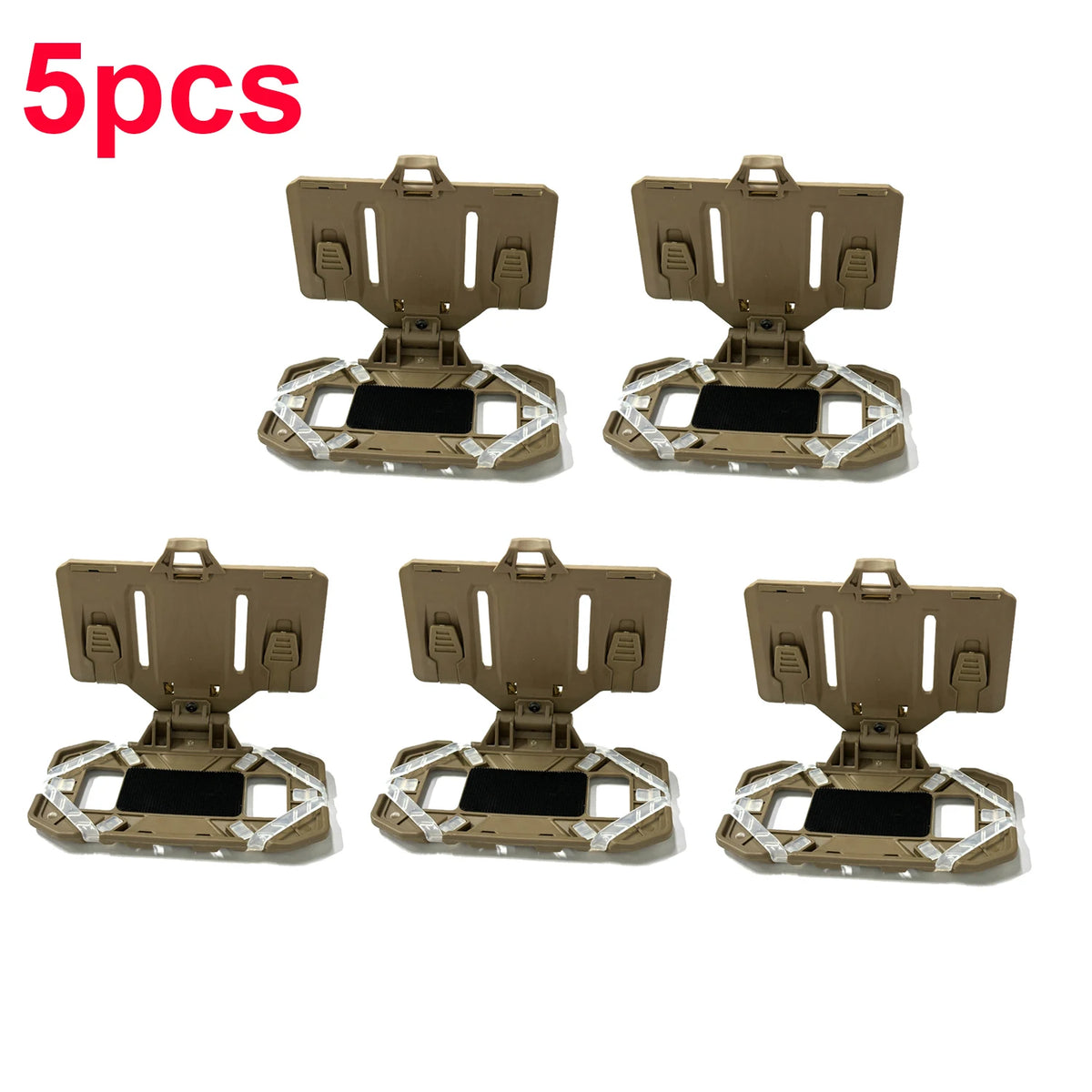 Molle folding phone map holder navigation board for tactical vest chest mount, black/green/desert, 1pc/5pcs