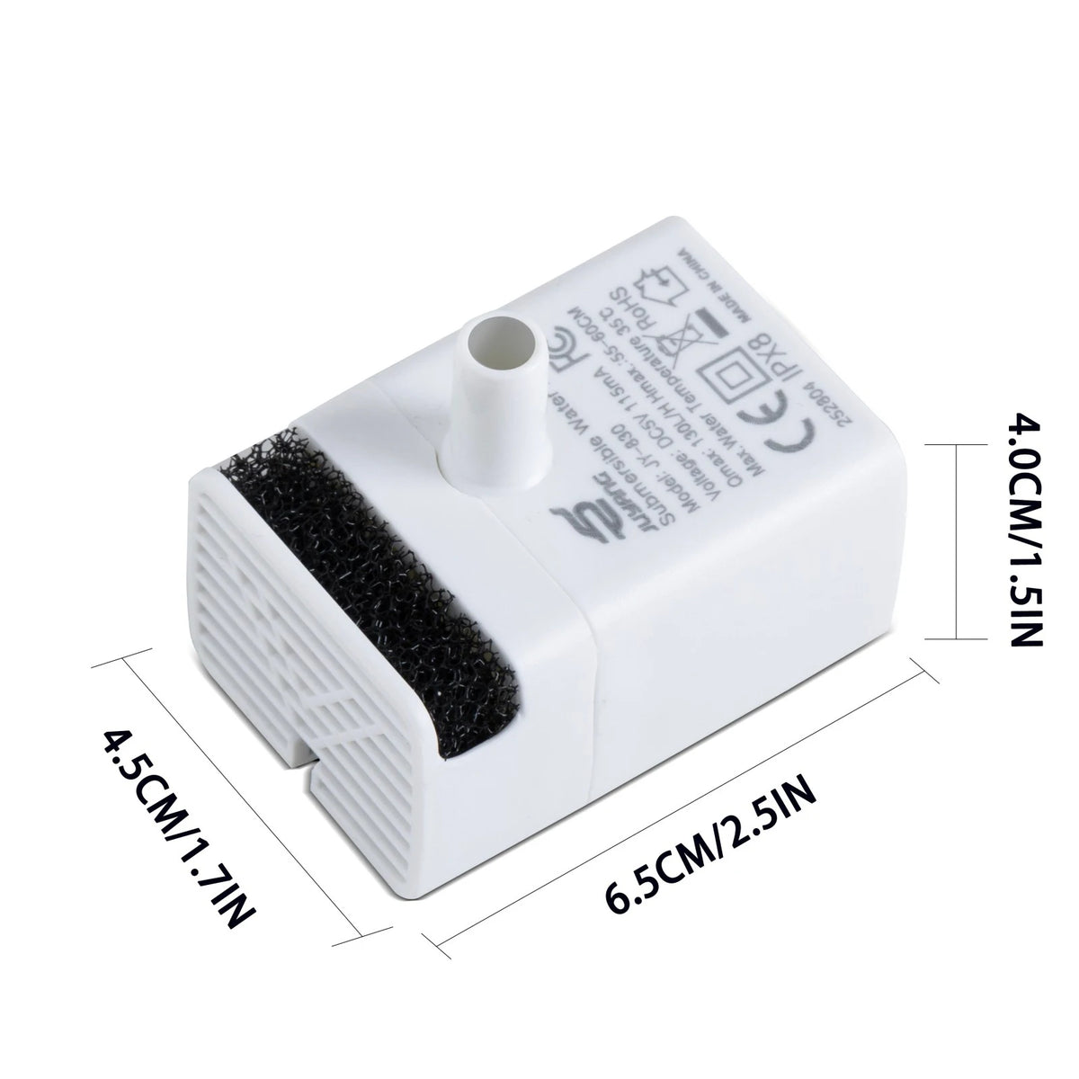 Cat Water Fountain Pet Water Pump Replacement for Cat Drinking Dispenser Pet Accessories Ultra-Quiet USB（No Plug Water Pump）