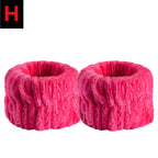 4/2PCS Wrist Washband Microfiber Wrist Wash Towel Band Wristband Scrunchies Wash Face Absorbent Wrist Sweatband Women Headband