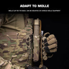 Triple Mag Pouch 5.56/7.62mm Lightweight Open Top Elastic MOLLE Mount Multi Caliber Field Use Hunting Vest Waist Gear Carrier