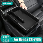 For Honda CRV 2023 2024 2025 CR-V 6th Gen Hybrid Car Central Armrest Storage Box Organizer Container Tray Case Accessories
