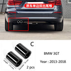 For BMW F10 F20 F30 F32 F34 F36 F48 Car Exhaust Muffler Tip Stainless Steel Pipe Chrome Trim Modified Car Rear Tail Throat Liner