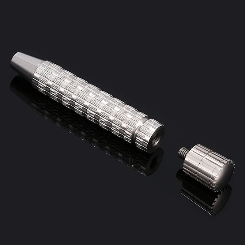 Men's Manual Shaver Accessories 316 L Stainless Steel Double Edge Safety Razor Handle（Without Head）