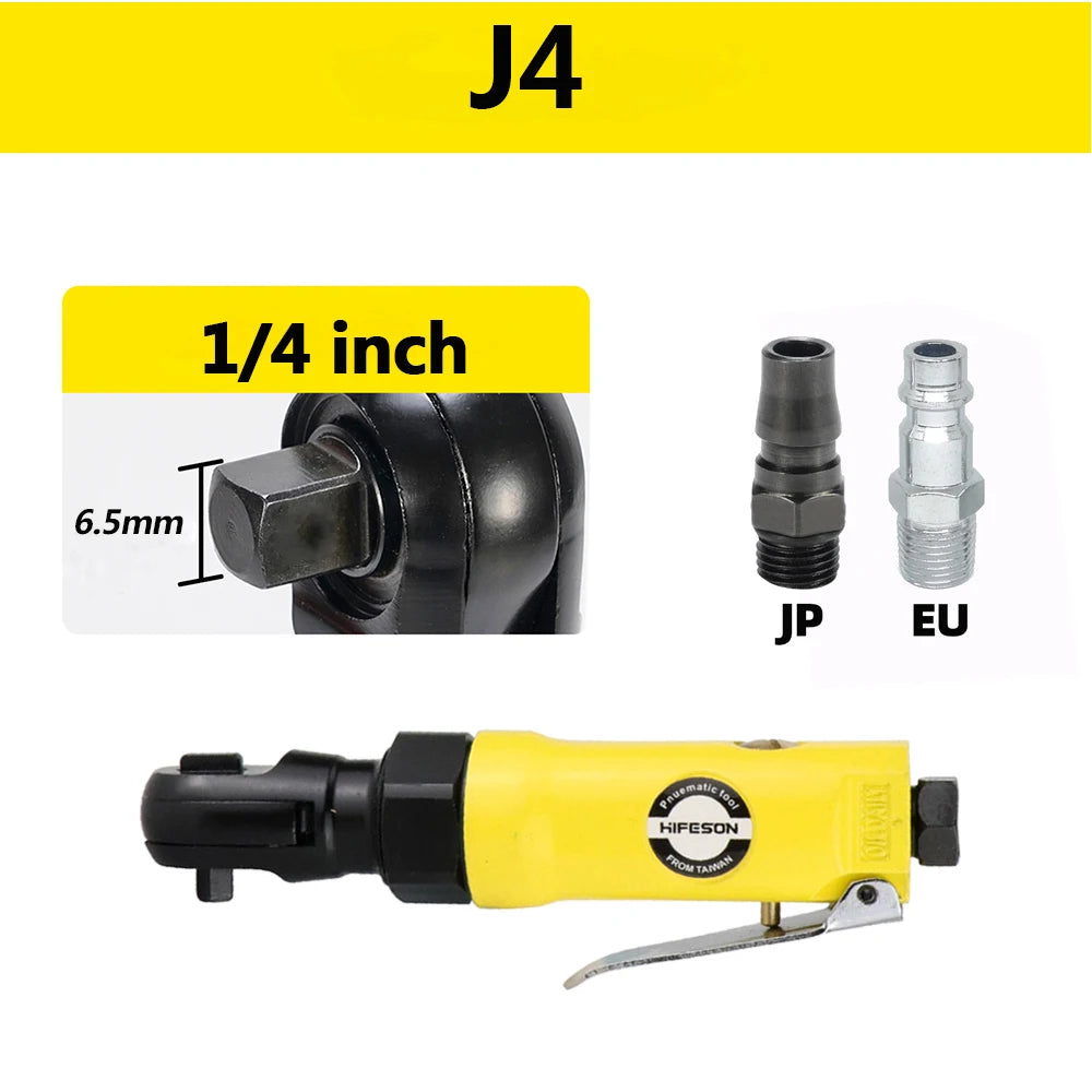 1/2 3/8 1/4 Inch Pneumatic Wrench Air Ratchet Air Wrench Pneumatic Tools Spanners Air Tools With A EU Connector