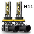 BMTxms 2PCS 12000LM H27 881 H11 H8 HB4 HB3 H10 LED Fog Lights Canbus 880 9006 9005 H16JP LED CSP DRL Car Moto Bulbs White Yellow