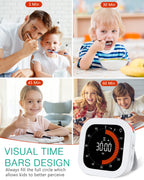 Rechargeable visual countdown timer, digital kitchen timer for home school office, 1pc