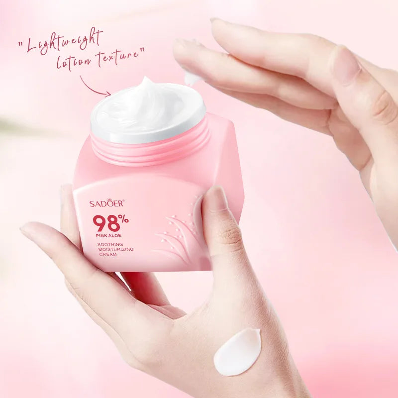 Aloe Vera Moisturizing Cream Skin Rejuvenation Lifting  Firming Reduces Fine Lines Brightens Soothes Nourishing Korean Skincare