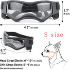 Dog Sunglasses Soft Adjustable UV Protection Pet Goggles Easy Wear Puppy Glasses For Small Medium Breed Outdoor Riding Driving