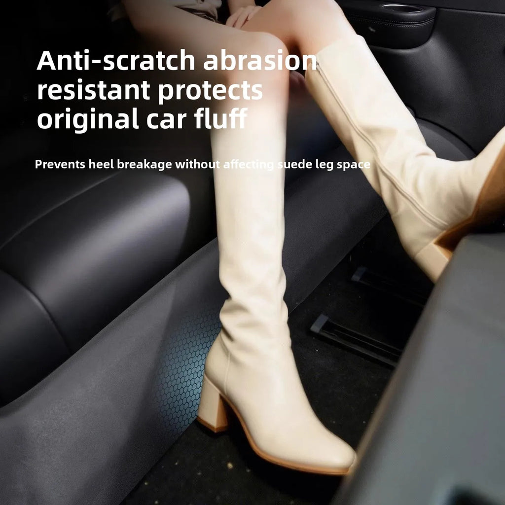 for Tesla Model YL 2026 3rd Row Seat Foot Protector Cover TPE Anti-kick Protection Accessories Y L Pad Under Third Row Seats