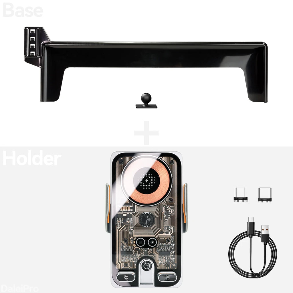 Car Phone Holder Mount with Wireless Charger Qi/MagSafe Options for Equation Leopard 5 (2024-2026)