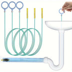 Drain Snake Hair Clog Remover Tool, Anti-Break Metal with Nylon Coating Sink Snake, for Bathroom Sink, Tub, Shower, Pipe Drain