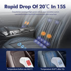 12V/24V Car Front Seat Cushion with Intelligent Fans Quick Cooling Summer Breathable Ventilated Seat Cushion Cars Accessoires