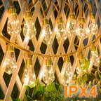 15/10 Bulbs Solar Outdoor String Lights, Fairy String Lights, 8 Modes Courtyards Gardens, Parties, Camping Christmas Decorations