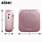 Headworn Microphone Loudspeaker Voice Amplifier Recorder Mic Speaker Audio Mini Wired Mikrofon Mike Sound Battery Kit Headset