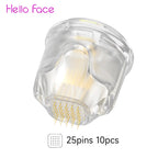 Hello Face Q2 Titanium Cartridge 10 pcs Set Dr Pen Q1S Refills 9 Pin 14 Pin 25 Pin Nano Needle Heads Needle length 0.25 mm