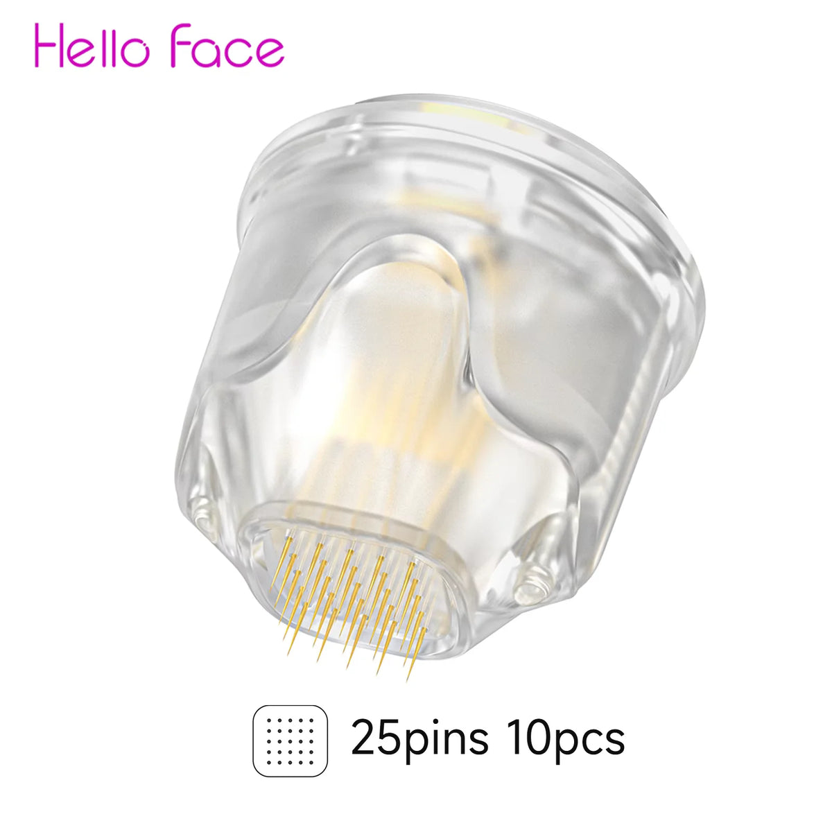 Hello Face Q2 Titanium Cartridge 10 pcs Set Dr Pen Q1S Refills 9 Pin 14 Pin 25 Pin Nano Needle Heads Needle length 0.25 mm