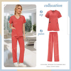 Niaahinn brand Set Women's Medical Uniforms Surgical Pajamas Nurse Uniforms Scrub Set Hospital Work Clothes Dental Surgery Suits