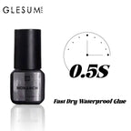 Glesum Master Level Eyelash Glue  0.8s Dry Adhesive Oil And Water Resistant Retention time 12 Weeks Flexible Eyelash Adhesive