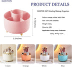 360° Rotating Makeup Organizer Storage Box, Cosmetic Brush & Lipstick Holder, 1pc