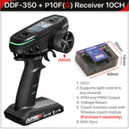 DUMBORC DDF-350 10CH Remote Controller 2.4G 10Channel Transmitter P6F P6DC Gyro Receiver for Drift Car Tank Boat Robot Toy Wltoy