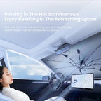YZ Car Sunshade Umbrella For All Tesla Model Shading Car Sun Shade Protector Parasol Summer Sun Windshield Protection Accessory