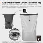 Rhinowalk Motorcycle Bumper Bag Waterproof 6L Universal Motorcycle Side Frame Bag with Internal Support Travel Luggage Tool Box