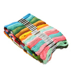 447 Pieces Set Cross Stitch Thread Embroidery Floss For Beginners DIY Craft Bracelet Craft8M Skein No Repeat Rainbow Colors