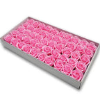 50pcs/lot Artificial Flower Roses Heads Dia4.5cm Beauty Wedding Valentine's Day Gift Roses Bouquet Home Party Decoration Flowers