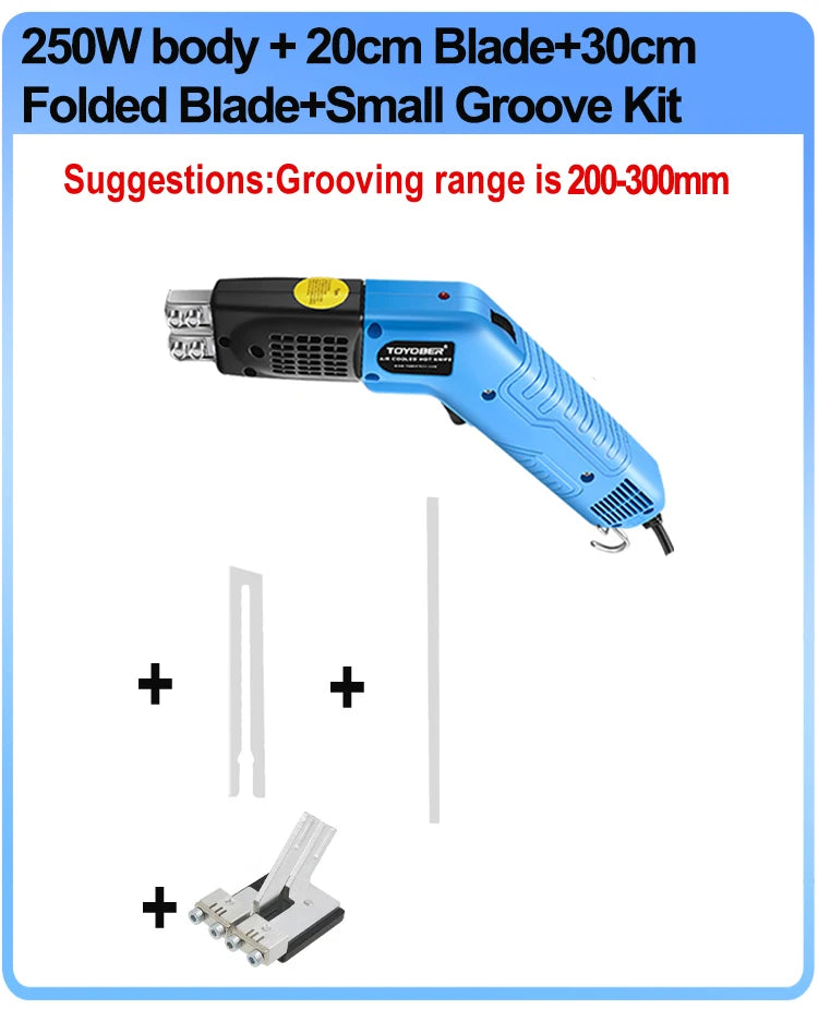 Air Cool Hot Knife Foam Cutter Tool Machine Slotting Groove Styrofoam Polystyrene Fabric Rope Cutter Electric Heating Hot Knife