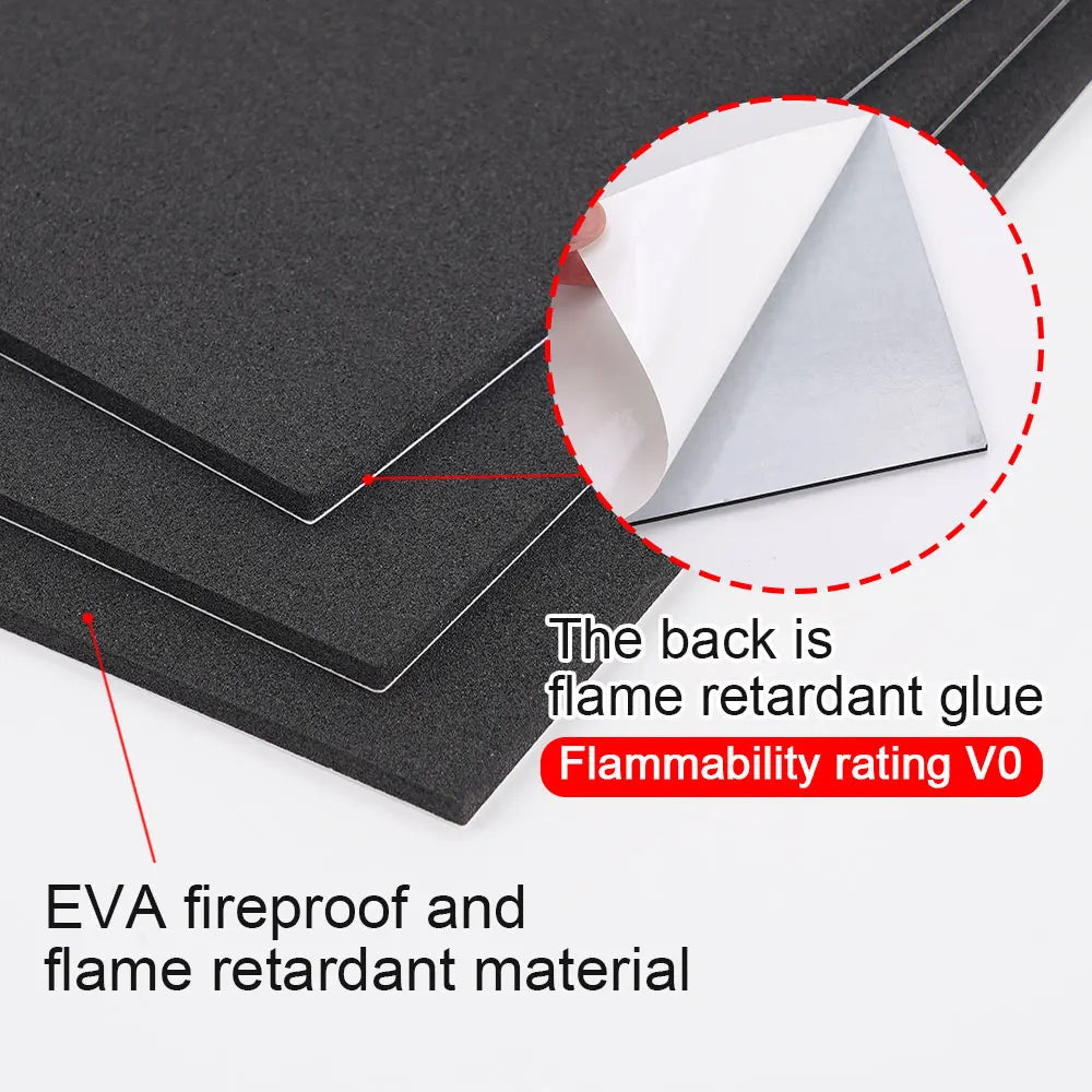 10pcs Adhesive EVA Foam Board Insulation 3mm Thickness 203*172mm for 3.2V 280Ah 320Ah 310Ah 90Ah Lifepo4 Battery Pack Diy Use