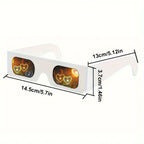 50pcs Love Heart Shaped Effects 3D Glasses Watch The Lights Change to Heart Shape At Night Diffraction Glasses Women Glasses
