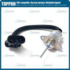 Fuel Shut Off Solenoid 12V for Bobcat 6691498 S130 S150 S160 S175 S185 S205 S450 Silver
