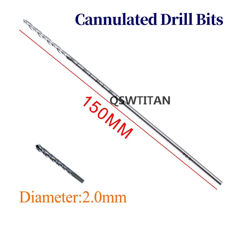 Orthopedics Cannulated Drill Bits Hollow Veterinary Orthopedics Instruments