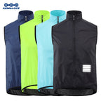 KEMALOCE Cycling Vest Wind Navy Blue Men 2023 Sleeveless Bicycle Gilet Black Lightweight Outdoor Windproof MTB Sports Wind Vest