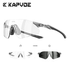 Kapvoe New Cycling Photochromic Glasses Men Women Road Bicycle Sunglasses UV400 Sports Riding Eyewear Outdoor Running Goggles
