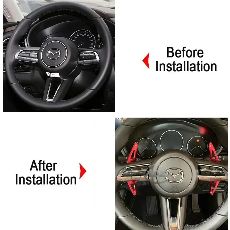 Car Shift Paddles Steering Wheel Paddles Extension DSG For Mazda Mazda3 Axela CX30 CX-30 2020 2021 CX-50 CX-60 CX-90 2023
