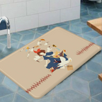 KiKi Jiji Cat Room Mats Nordic Style Home Doormat Bathroom-Toilet Mats Bedroom Hotel Decor Mat