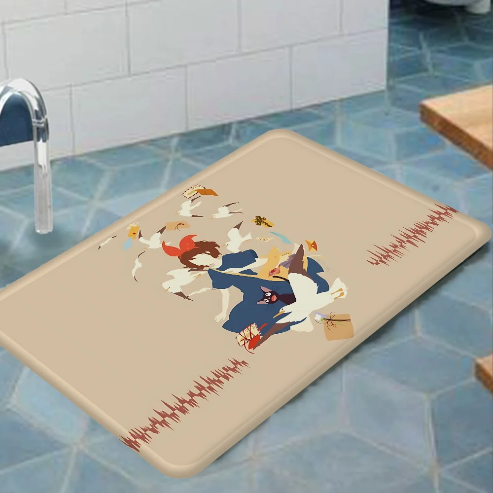 KiKi Jiji Cat Room Mats Nordic Style Home Doormat Bathroom-Toilet Mats Bedroom Hotel Decor Mat